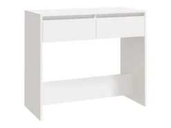 Mesa consola de madera contrachapada blanco 89x41x76,5 cm