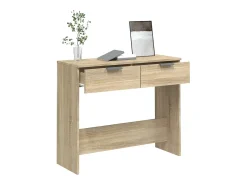 Mesa consola de madera contrachapada roble Sonoma 90x36x75 cm