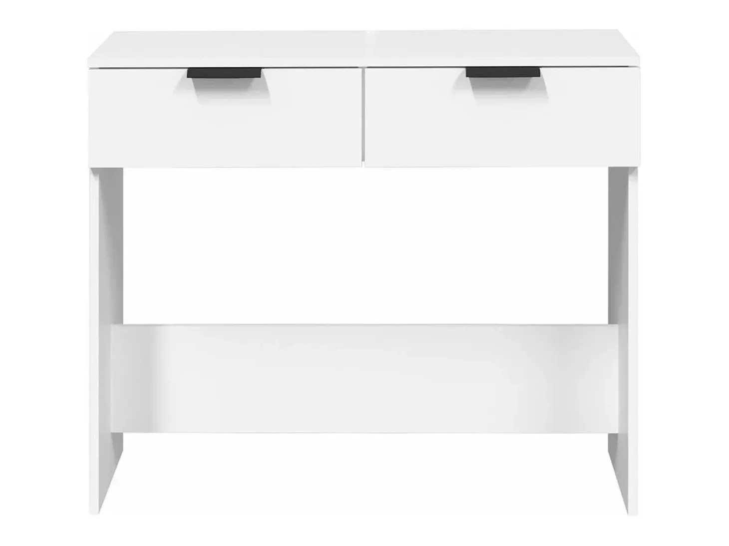 Mesa consola de madera contrachapada blanco 90x36x75 cm