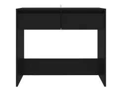 Mesa consola de madera contrachapada negro 89x41x76,5 cm