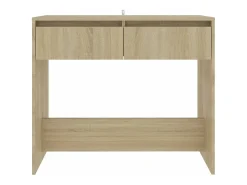 Mesa consola de madera contrachapada roble Sonoma 89x41x76,5 cm