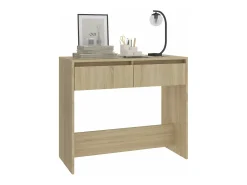 Mesa consola de madera contrachapada roble Sonoma 89x41x76,5 cm