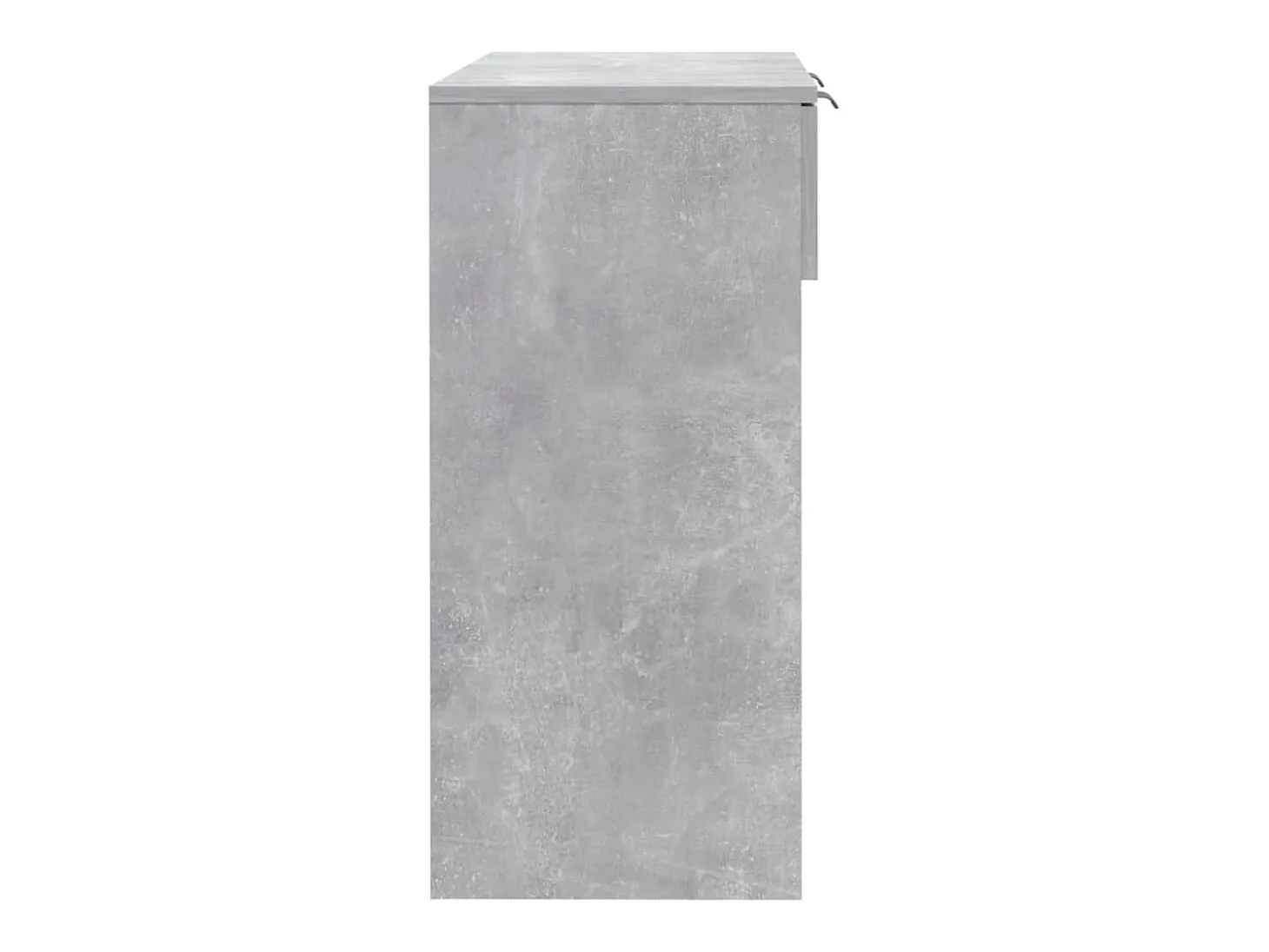 Mesa consola de madera contrachapada gris hormigón 90x36x75 cm