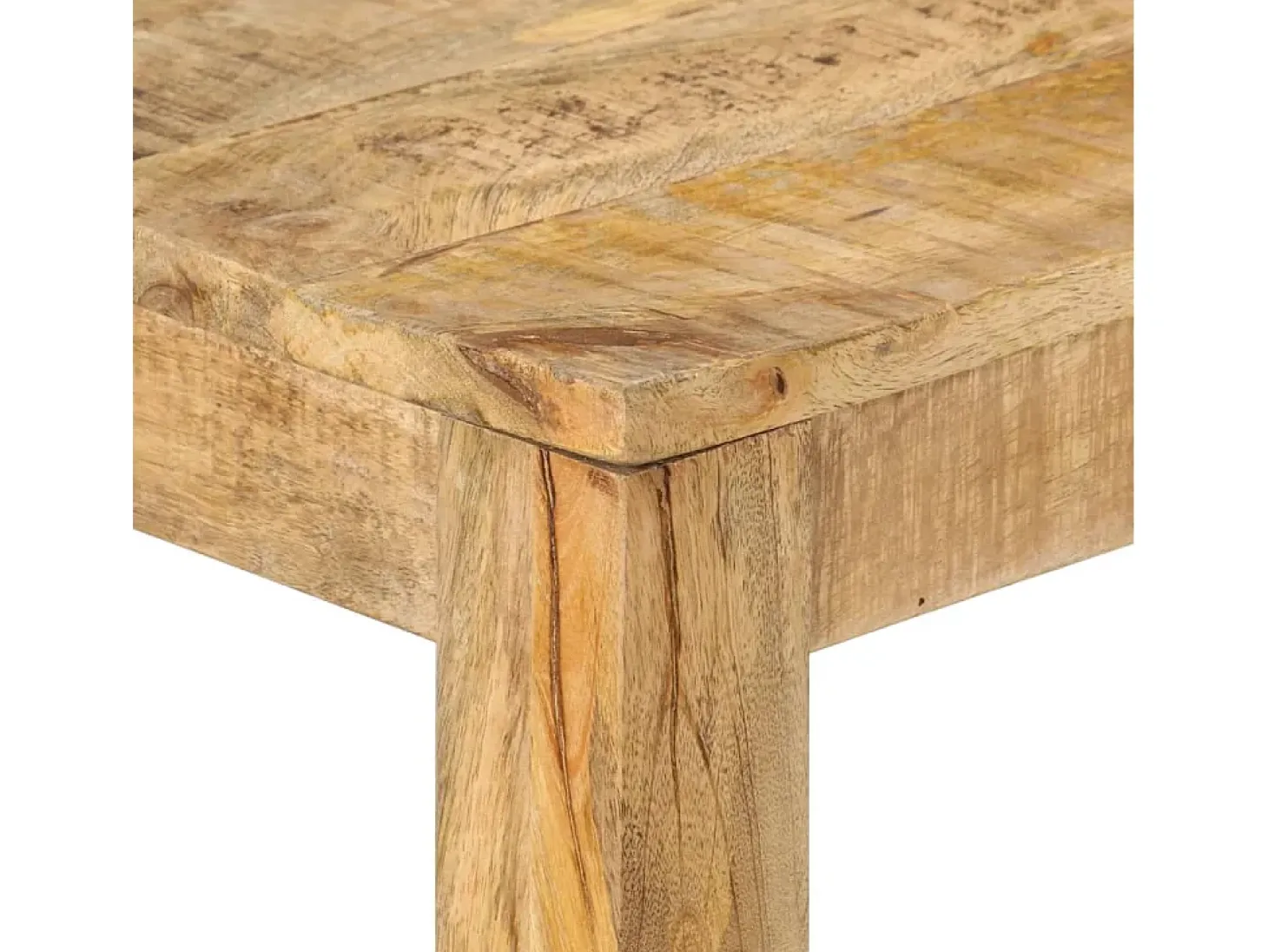 Mesa consola de madera de mango rugosa 110x35x76 cm