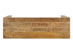 Mesa consola de madera de mango rugosa 110x35x76 cm