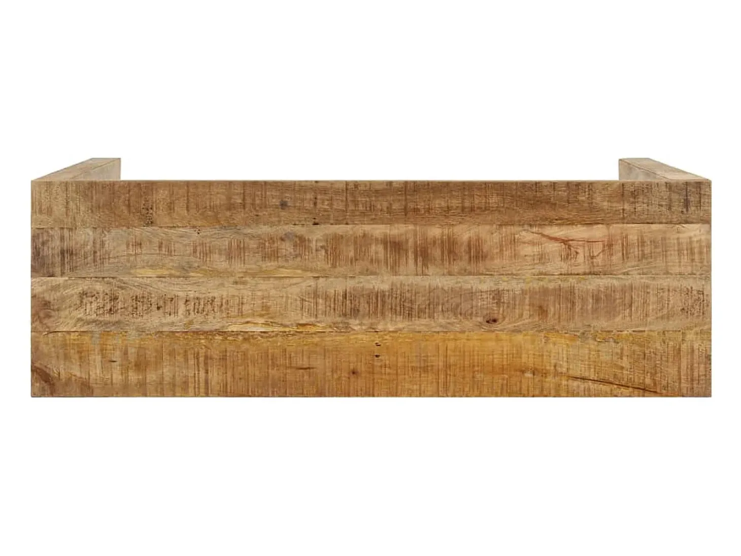 Mesa consola de madera de mango rugosa 110x35x76 cm