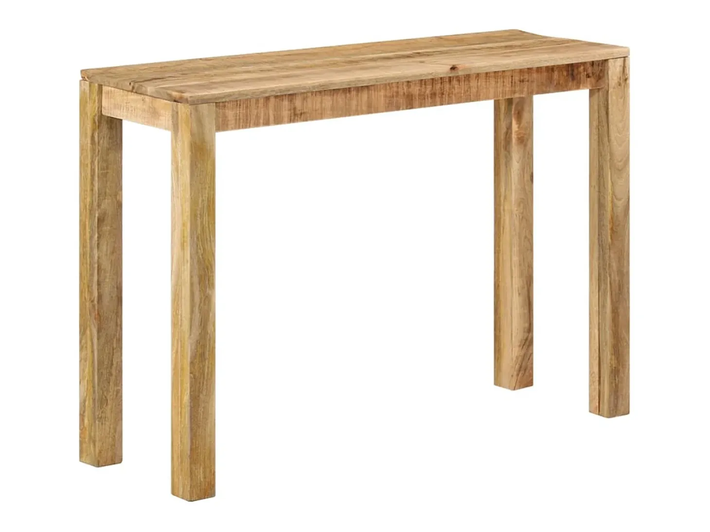 Mesa consola de madera de mango rugosa 110x35x76 cm