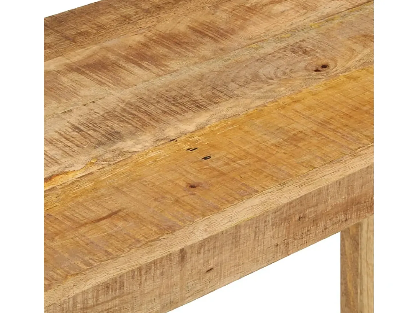 Mesa consola de madera de mango rugosa 110x35x76 cm