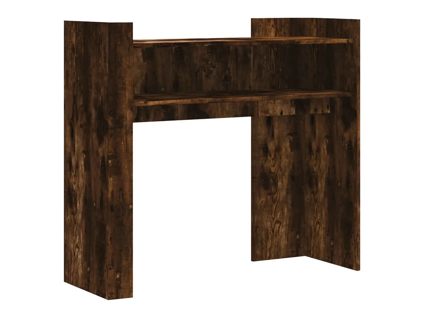 Mesa consola de madera de ingeniería roble ahumado 100x35x90 cm