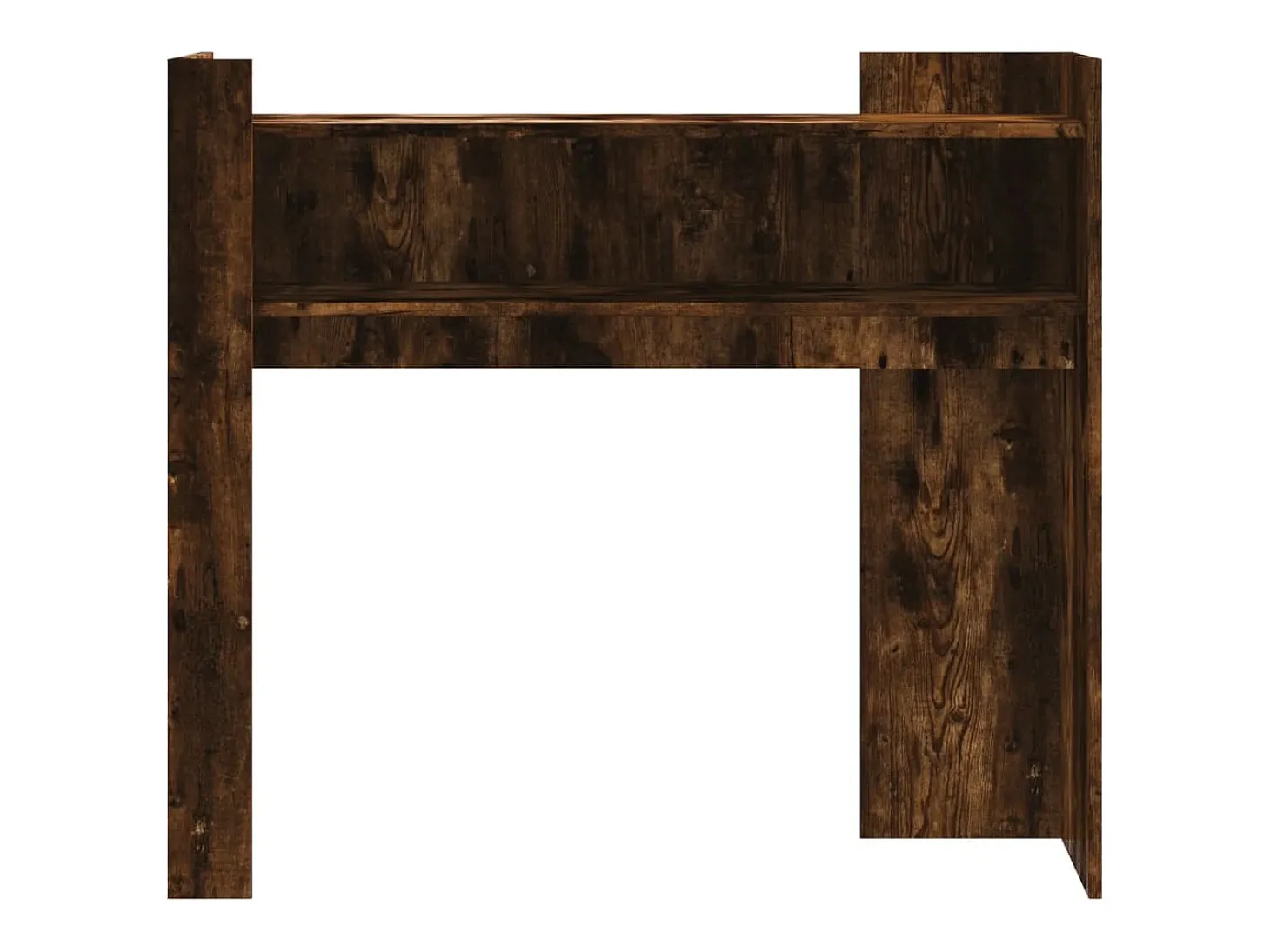 Mesa consola de madera de ingeniería roble ahumado 100x35x90 cm