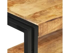 Mesa consola de madera de mango rugosa 90x30x75 cm