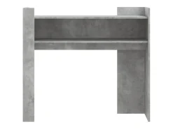 Mesa consola de madera de ingeniería gris hormigón 100x35x90 cm