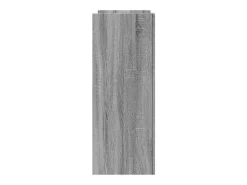 Mesa consola de madera de ingeniería gris Sonoma 100x35x90 cm ES731865