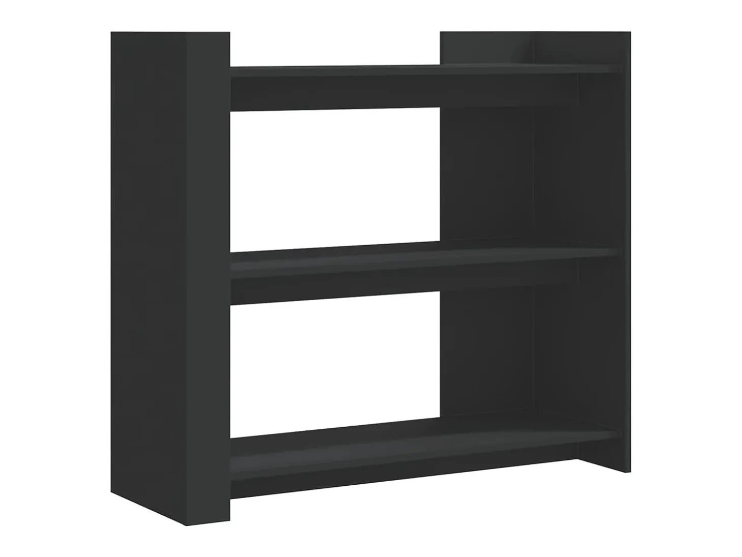 Mesa consola de madera de ingeniería negra 100x35x90 cm
