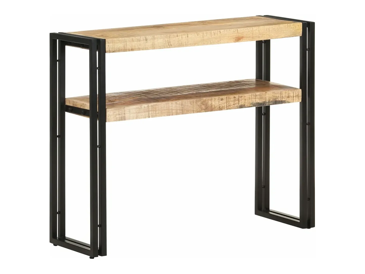 Mesa consola de madera de mango rugosa 90x30x75 cm