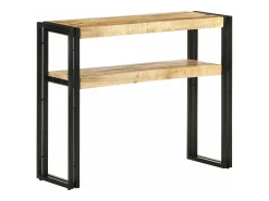 Mesa consola de madera de mango rugosa 90x30x75 cm