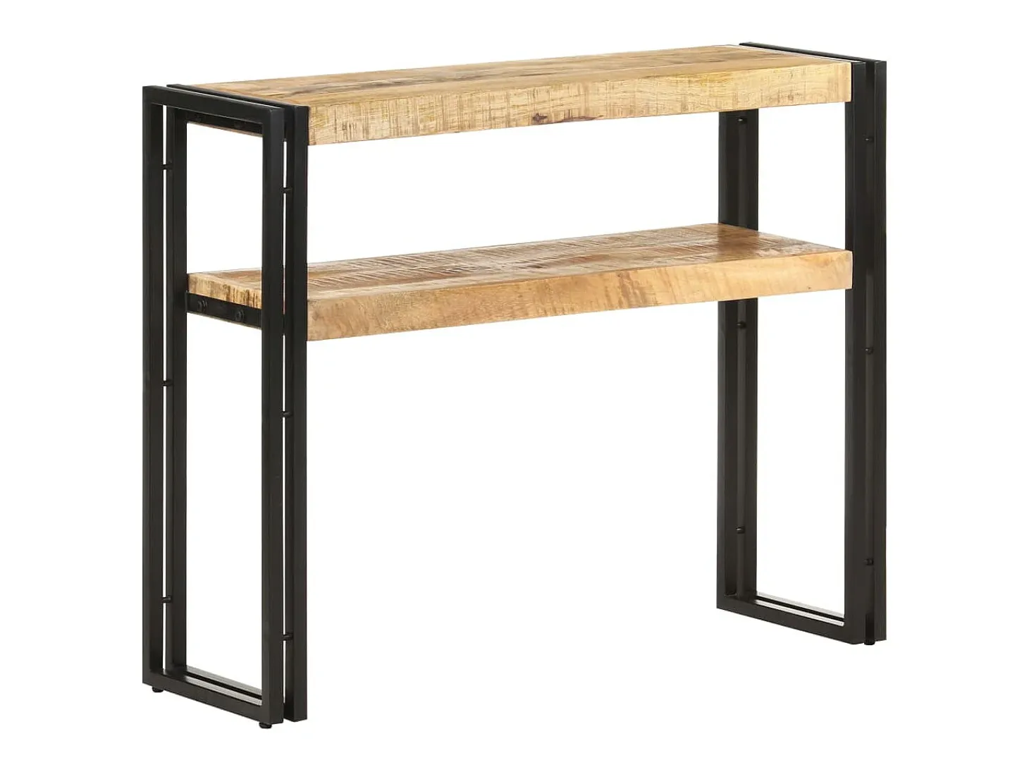 Mesa consola de madera de mango rugosa 90x30x75 cm