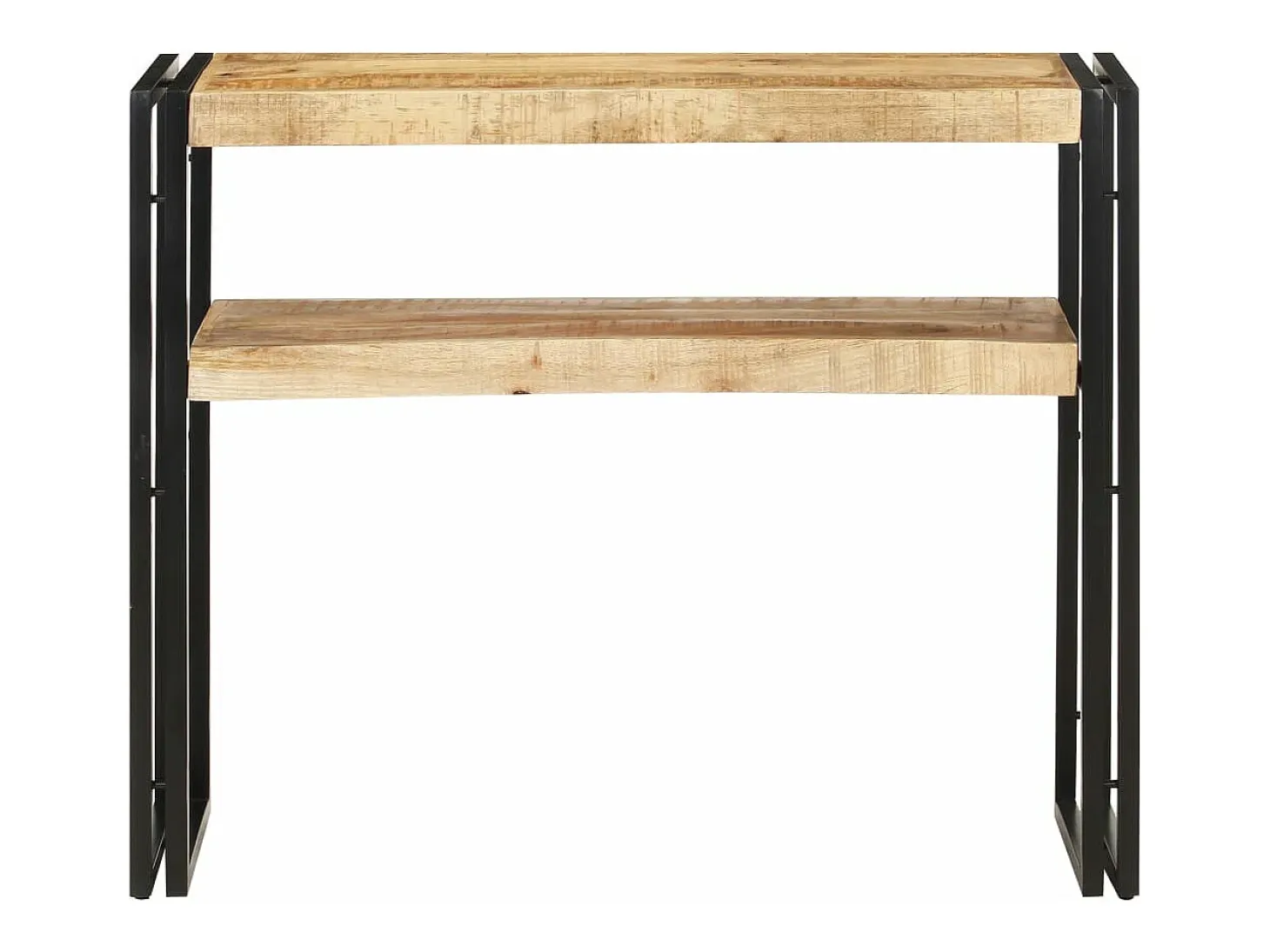 Mesa consola de madera de mango rugosa 90x30x75 cm