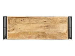 Mesa consola de madera de mango rugosa 90x30x75 cm