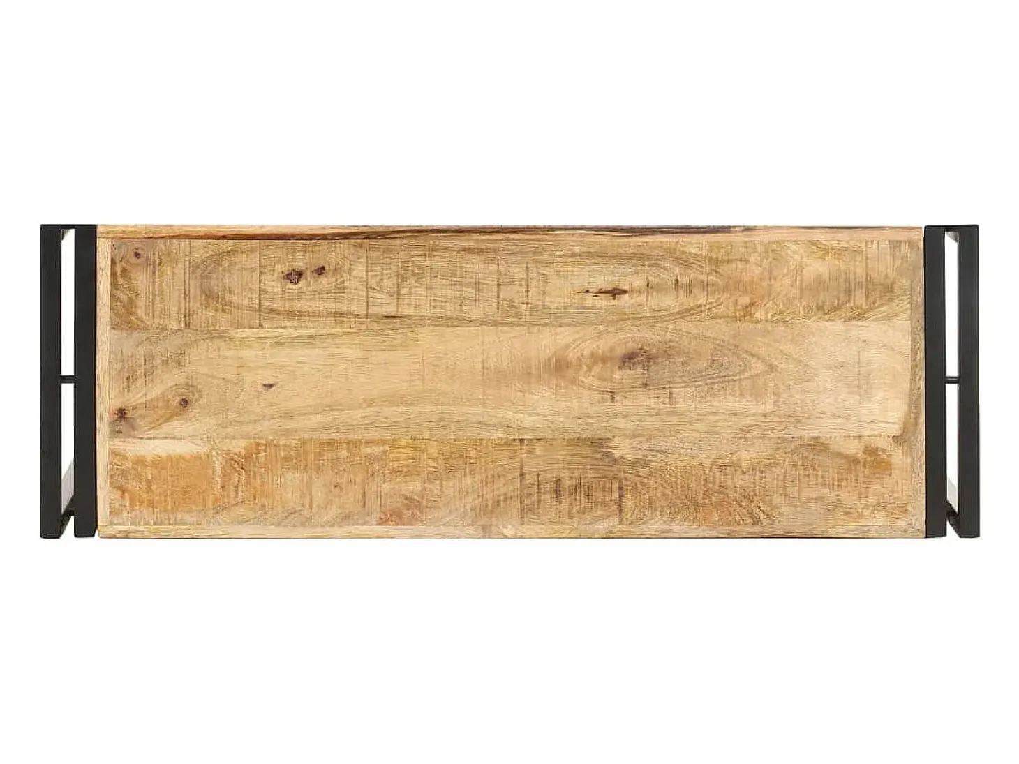 Mesa consola de madera de mango rugosa 90x30x75 cm