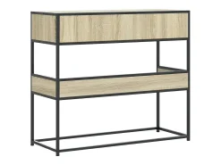 Mesa consola de madera de ingeniería roble Sonoma 90x35x80 cm