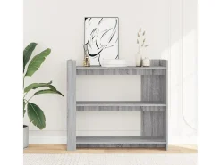 Mesa consola de madera de ingeniería gris Sonoma 100x35x90 cm