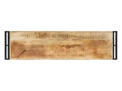 Mesa consola de madera de mango rugosa 120x30x75 cm ES359143
