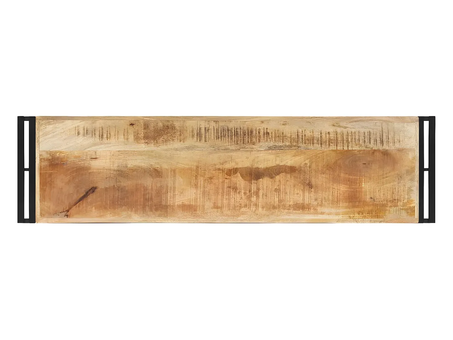 Mesa consola de madera de mango rugosa 120x30x75 cm ES359143