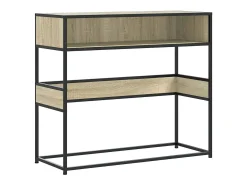 Mesa consola de madera de ingeniería roble Sonoma 90x35x80 cm