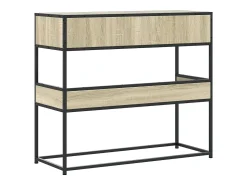 Mesa consola de madera de ingeniería roble Sonoma 90x35x80 cm