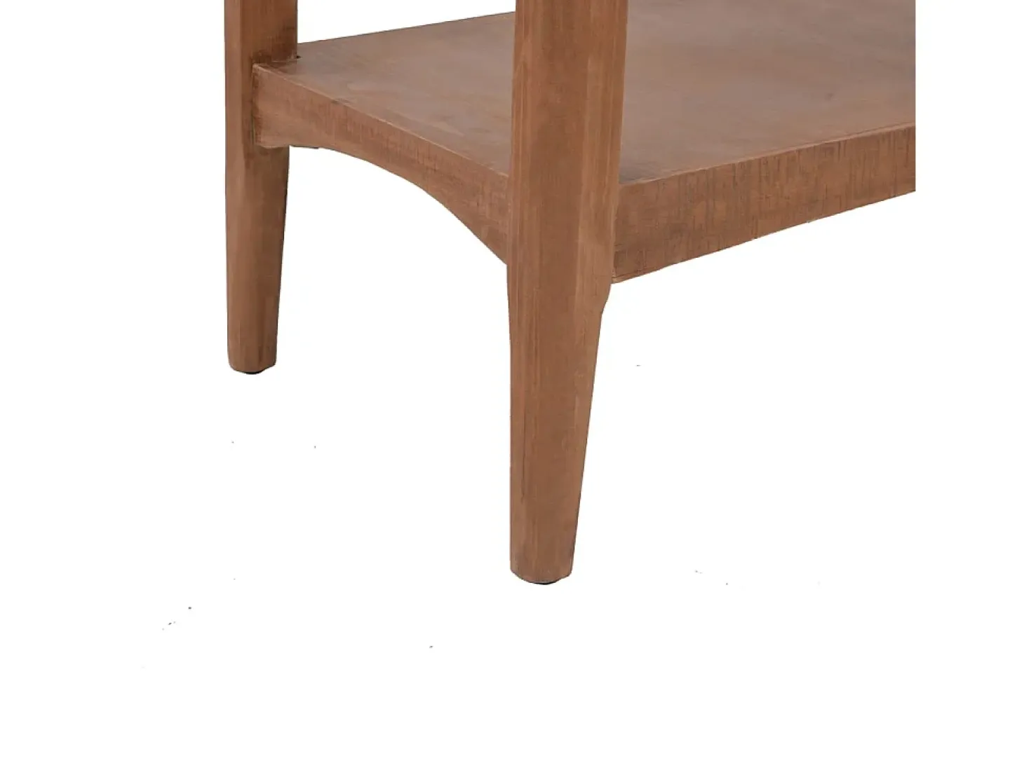 Mesa consola de madera de abeto maciza marrón 126x40x77,5 cm