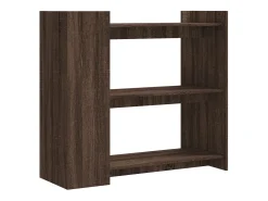 Mesa consola de madera de ingeniería marrón roble 100x35x90 cm