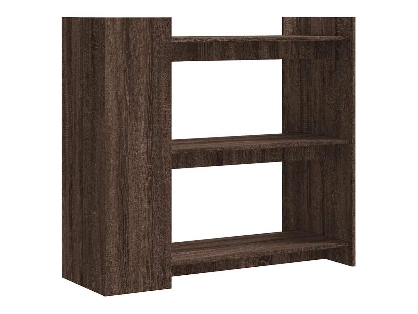 Mesa consola de madera de ingeniería marrón roble 100x35x90 cm