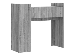 Mesa consola de madera de ingeniería gris Sonoma 100x35x90 cm