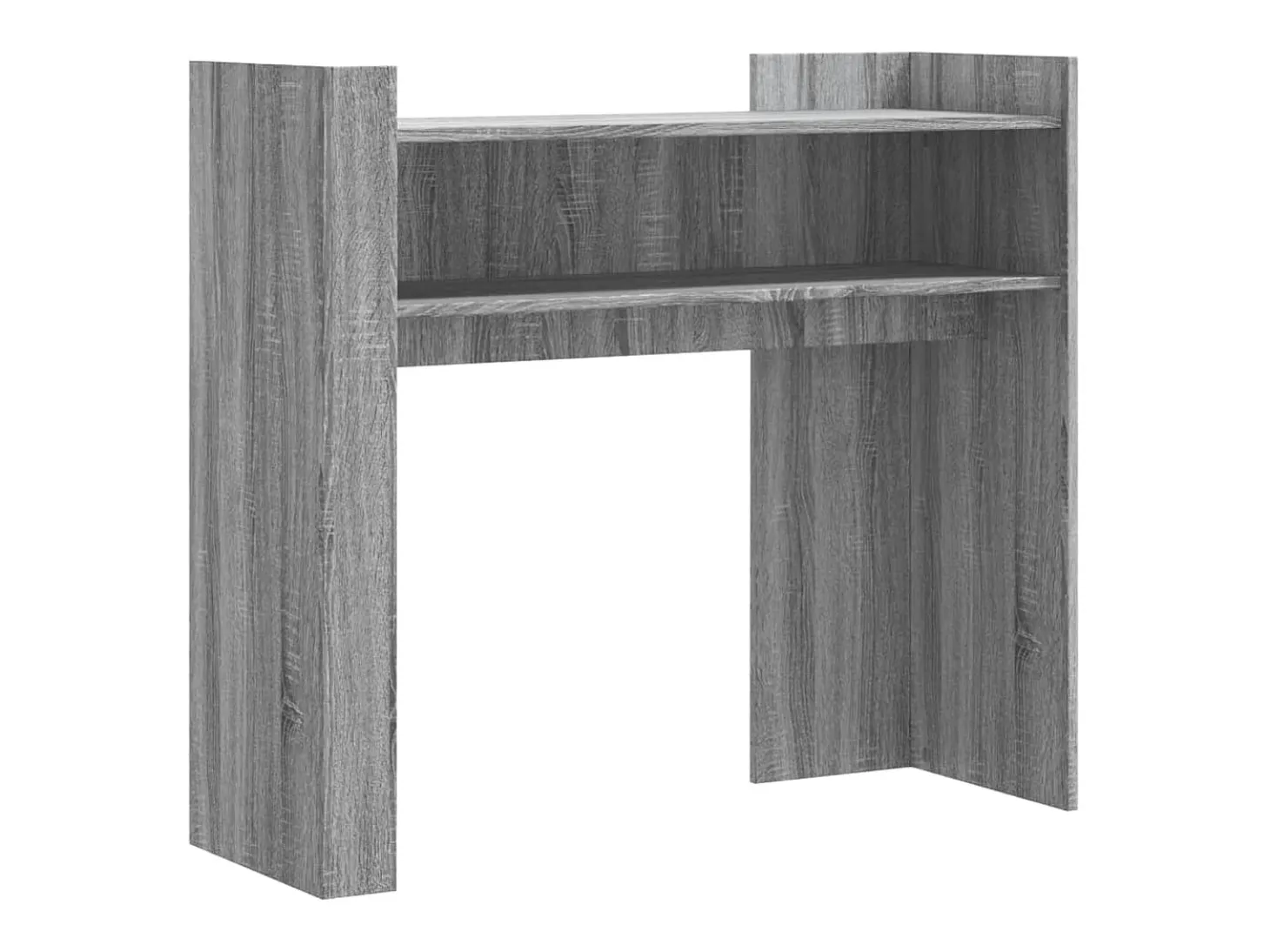Mesa consola de madera de ingeniería gris Sonoma 100x35x90 cm