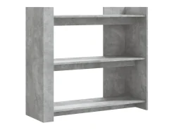 Mesa consola de madera de ingeniería gris hormigón 100x35x90 cm ES361280