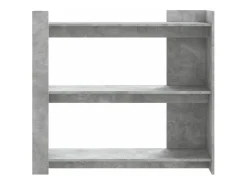 Mesa consola de madera de ingeniería gris hormigón 100x35x90 cm ES361280