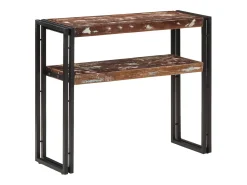 Mesa consola de madera maciza reciclada 90x30x75 cm