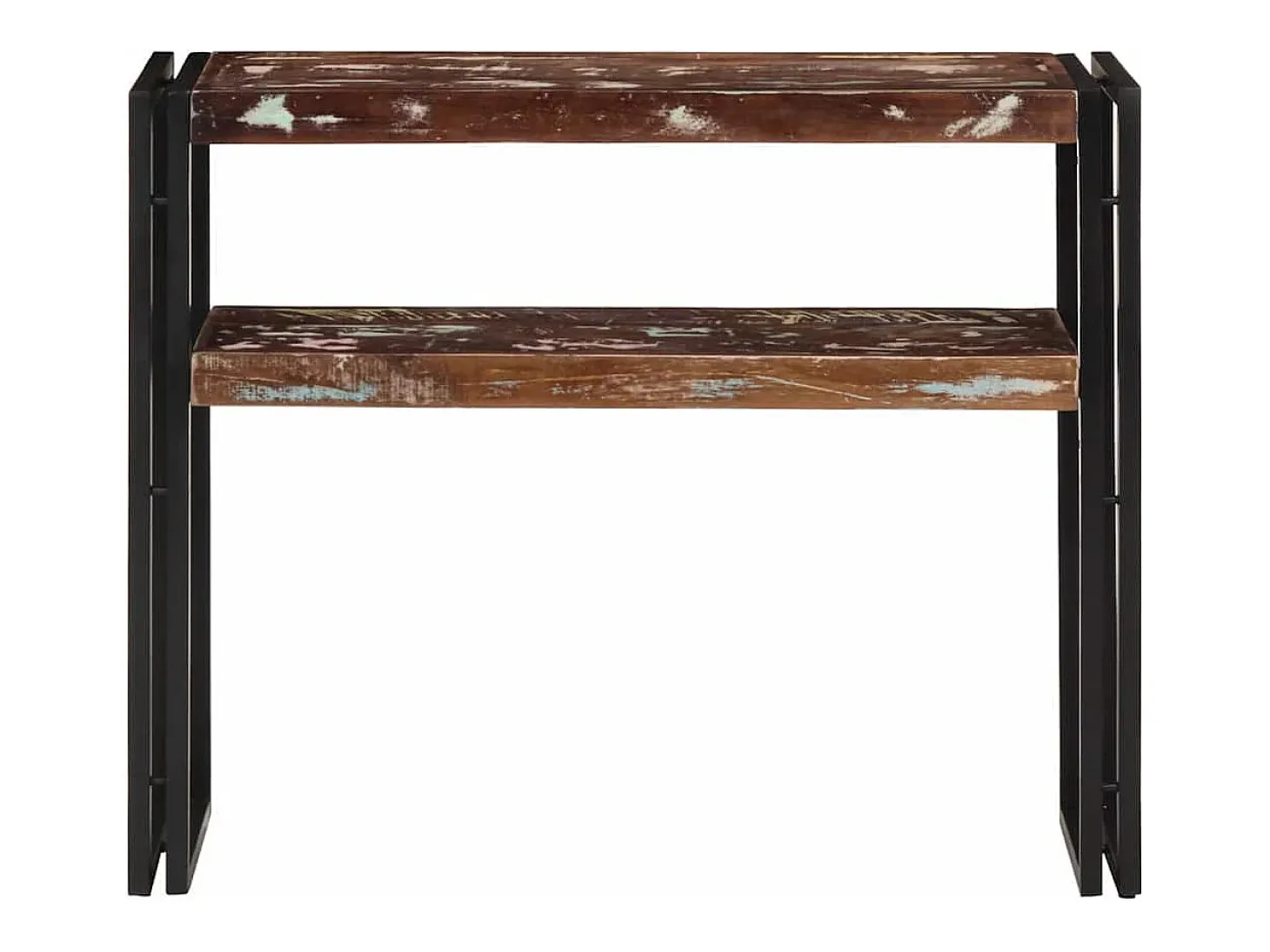 Mesa consola de madera maciza reciclada 90x30x75 cm