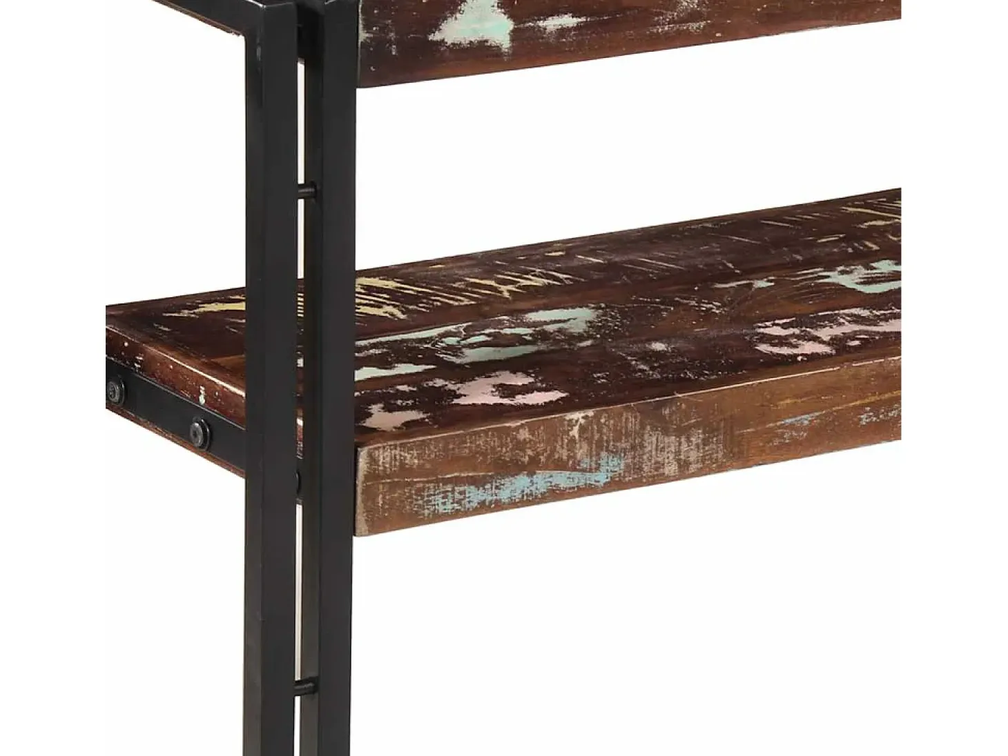 Mesa consola de madera maciza reciclada 90x30x75 cm