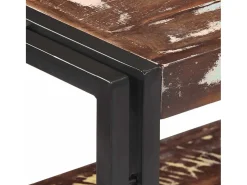 Mesa consola de madera maciza reciclada 90x30x75 cm