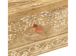 Mesa consola de madera maciza de mango 80x35x74 cm