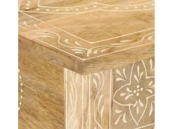 Mesa consola de madera maciza de mango 80x35x74 cm