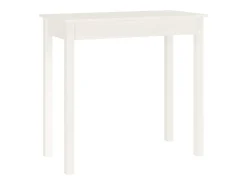 Mesa consola de madera maciza de pino blanco 80x40x75 cm ES309622