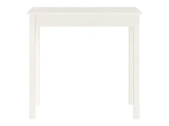 Mesa consola de madera maciza de pino blanco 80x40x75 cm ES309622
