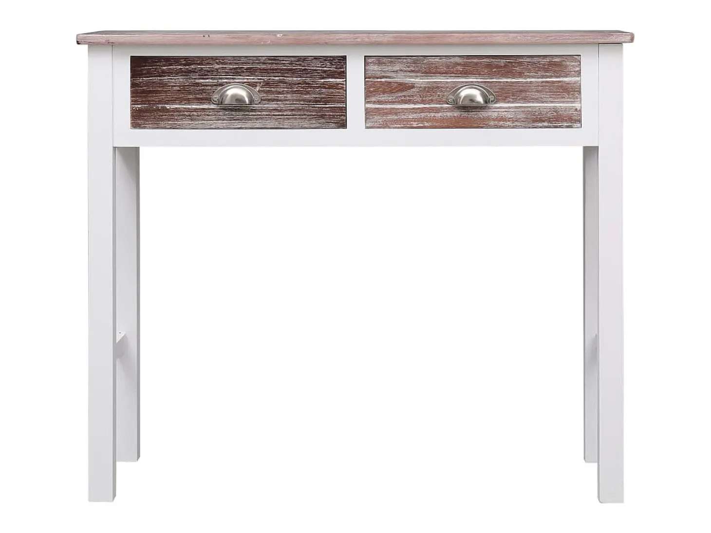Mesa consola de madera marrón 90x30x77 cm