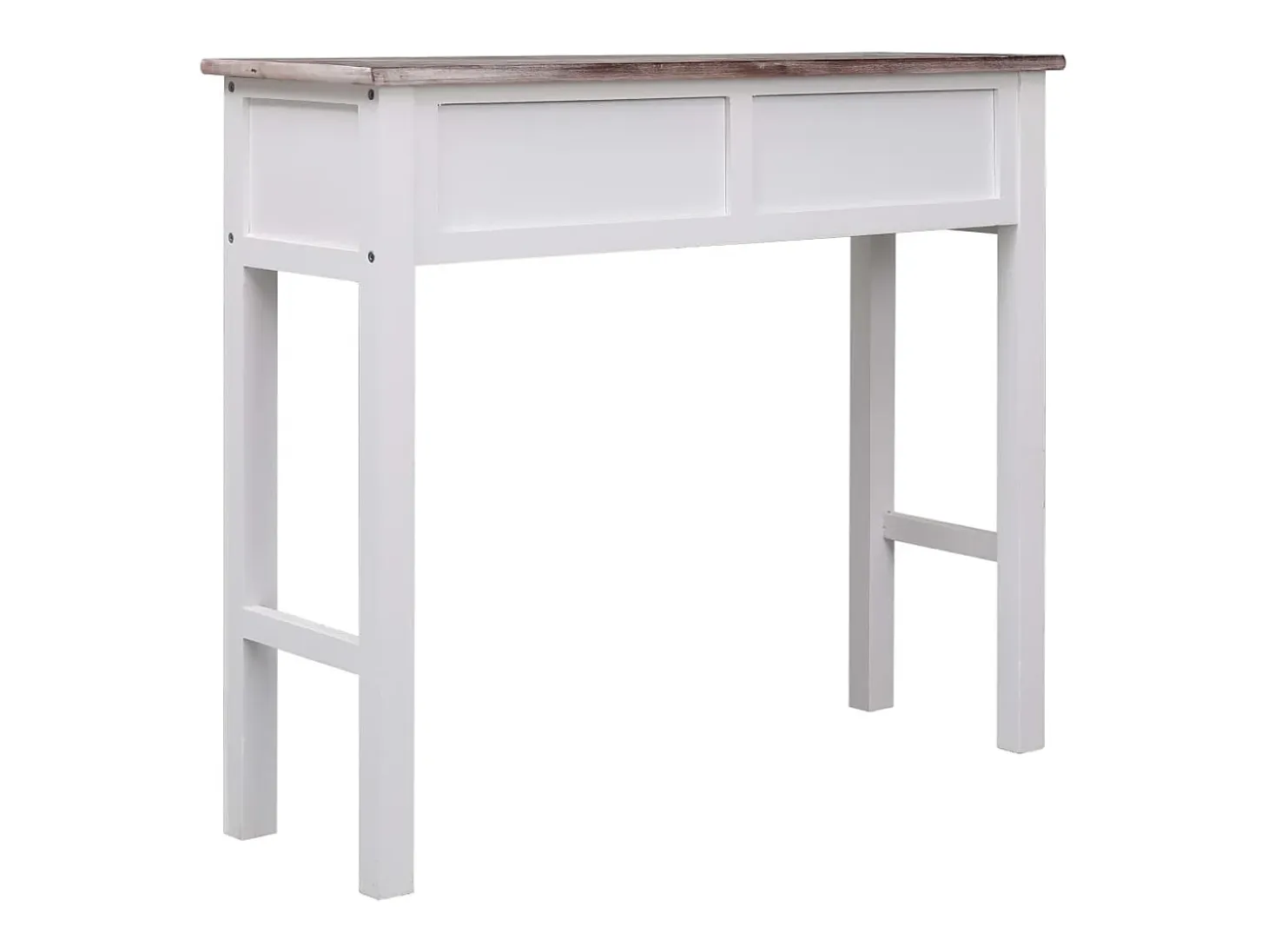 Mesa consola de madera marrón 90x30x77 cm