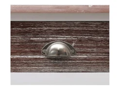 Mesa consola de madera marrón 90x30x77 cm