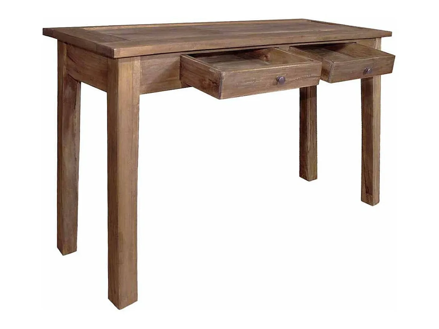 Mesa consola de madera maciza de caoba 123x42x75 cm