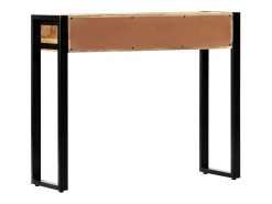 Mesa consola de madera maciza de mango 90x30x75 cm